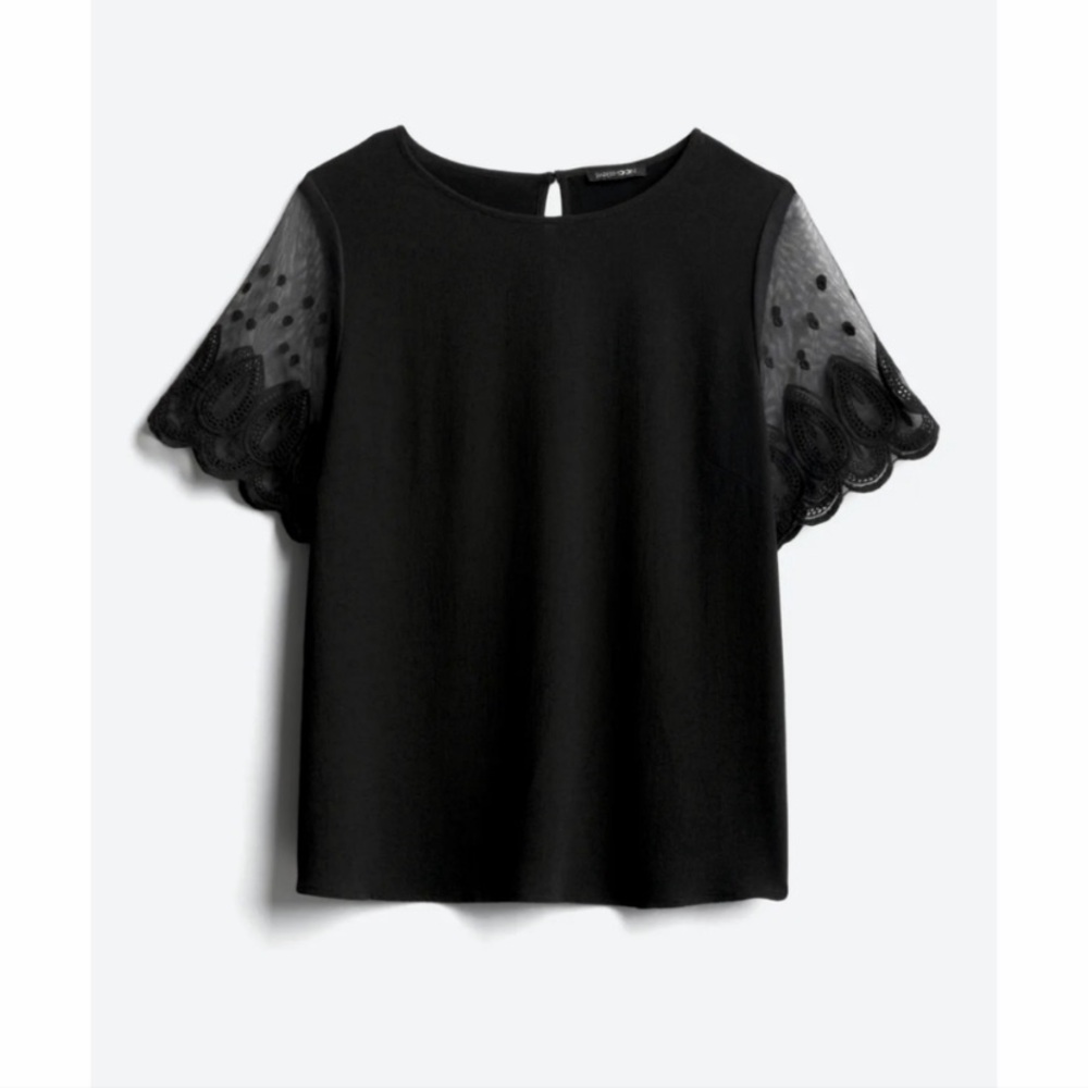 Papermoon Rhina lace sleeve top W029